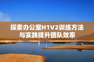 探索办公室H1V2训练方法与实践提升团队效率