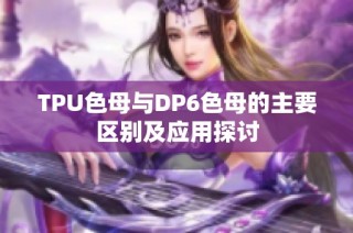 TPU色母与DP6色母的主要区别及应用探讨