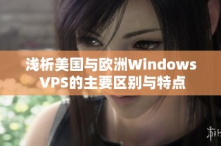 浅析美国与欧洲Windows VPS的主要区别与特点