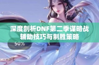 深度剖析DNF第二季谋略战辅助技巧与制胜策略