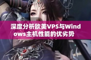 深度分析欧美VPS与Windows主机性能的优劣势  