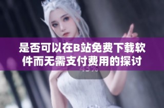 是否可以在B站免费下载软件而无需支付费用的探讨