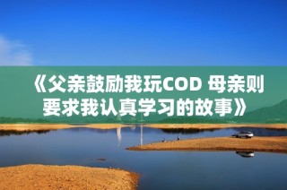 《父亲鼓励我玩COD 母亲则要求我认真学习的故事》