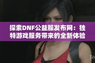 探索DNF公益服发布网：独特游戏服务带来的全新体验