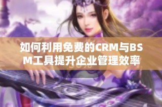 如何利用免费的CRM与BSM工具提升企业管理效率