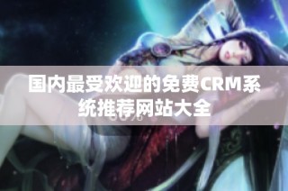 国内最受欢迎的免费CRM系统推荐网站大全