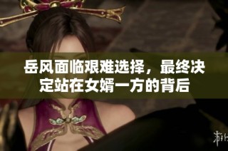 岳风面临艰难选择，最终决定站在女婿一方的背后