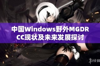 中国Windows野外MGDRCC现状及未来发展探讨