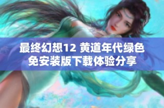 最终幻想12 黄道年代绿色免安装版下载体验分享