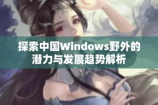 探索中国Windows野外的潜力与发展趋势解析