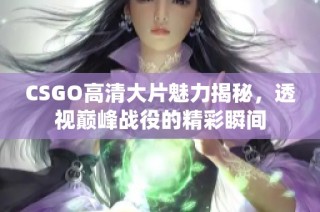 CSGO高清大片魅力揭秘，透视巅峰战役的精彩瞬间