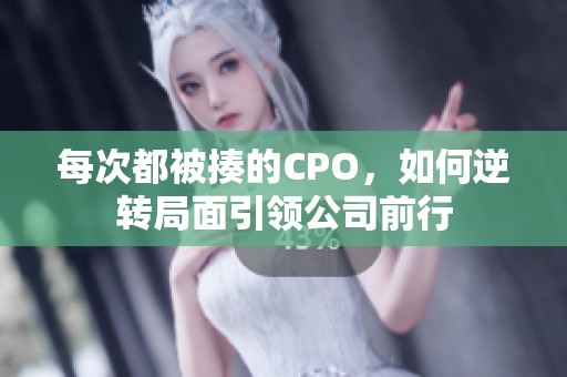 每次都被揍的CPO，如何逆转局面引领公司前行