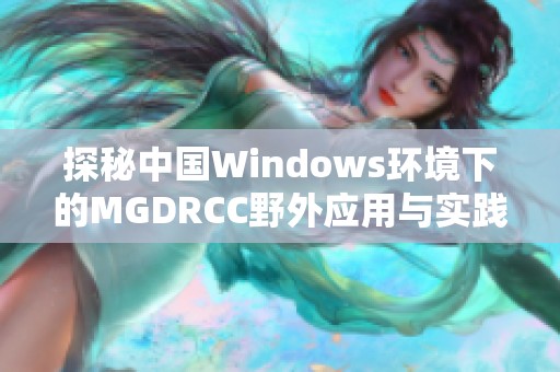 探秘中国Windows环境下的MGDRCC野外应用与实践