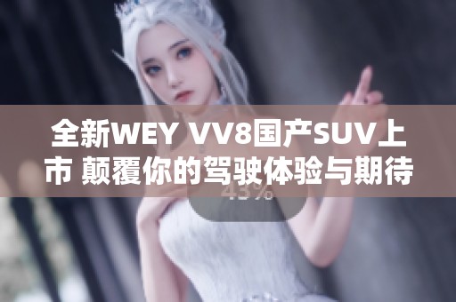 全新WEY VV8国产SUV上市 颠覆你的驾驶体验与期待