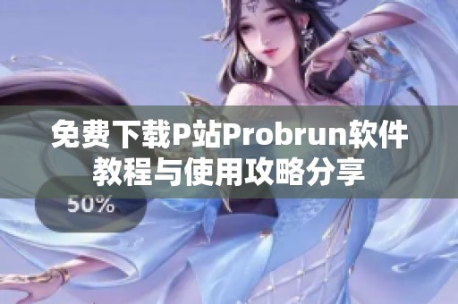 免费下载P站Probrun软件教程与使用攻略分享